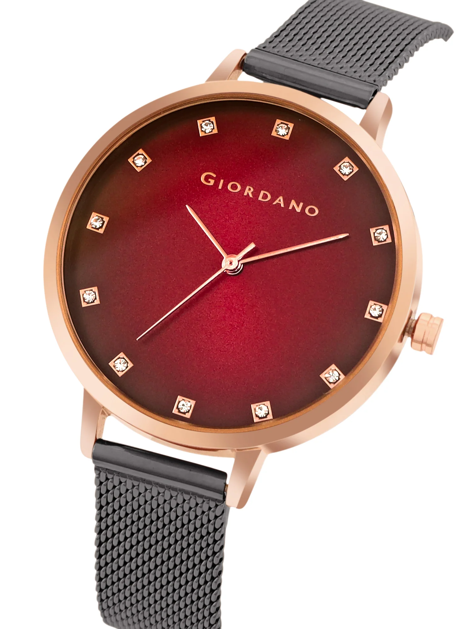 Giordano Analog Wrist Watch for Women Stylish Metal Strap with Water Resistant 3 Hand Mechanism for Girls & Ladies to Compliment Your Look/Ideal Gift for Female - GD-4208-55 - Image 5