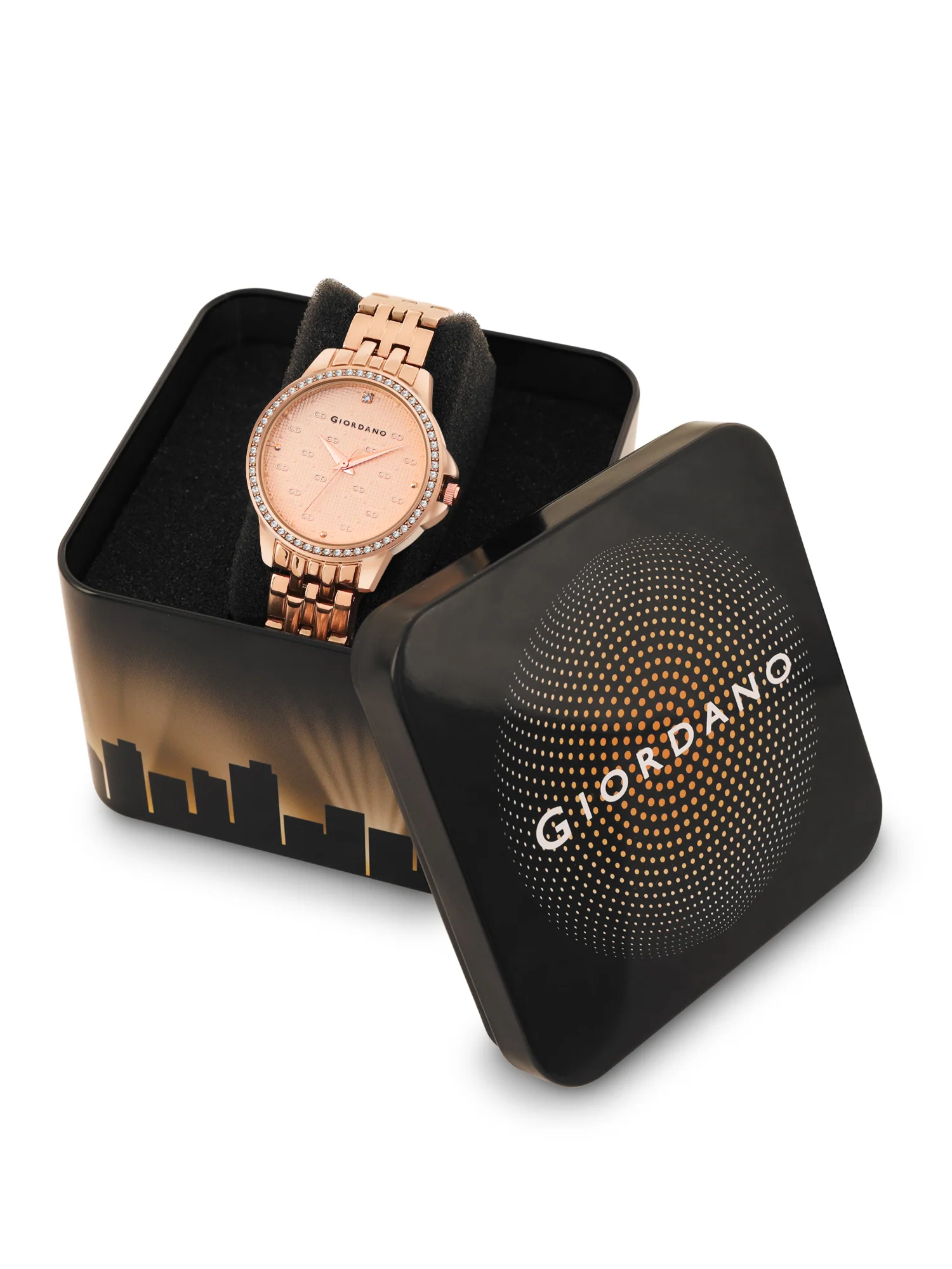 Giordano Analog Wrist Watch for Women Stylish Metal Strap with Water Resistant 3 Hand Mechanism for Girls & Ladies to Compliment Your Look/Ideal Gift for Female - GD-4209-33 - Image 6