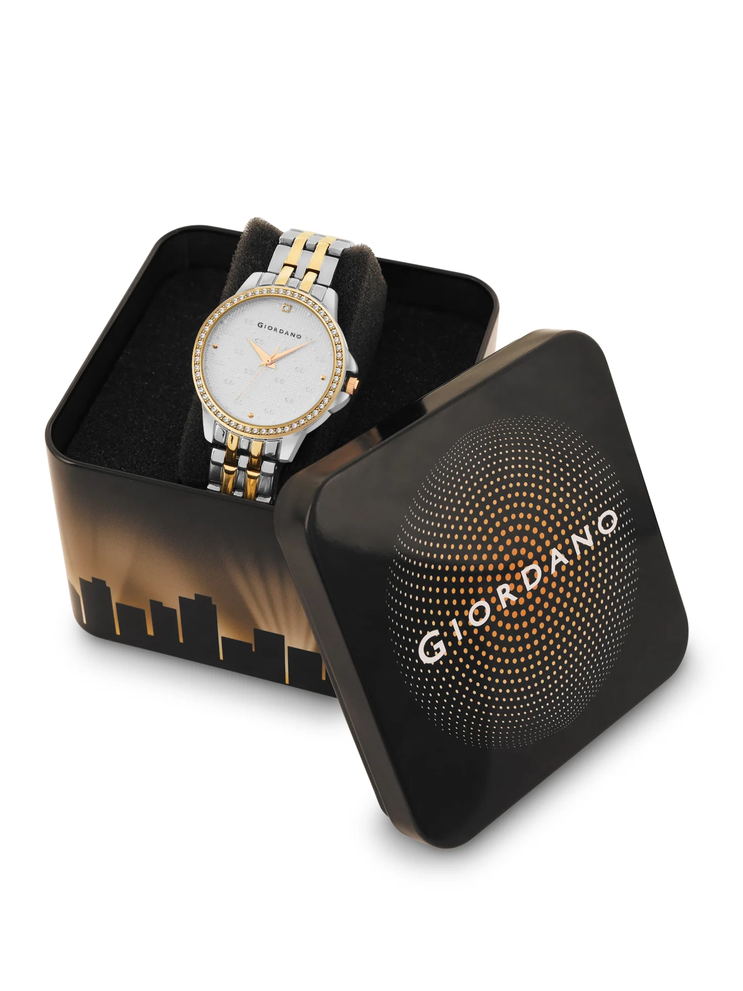 Giordano Analog Wrist Watch for Women Stylish Metal Strap with Water Resistant 3 Hand Mechanism for Girls & Ladies to Compliment Your Look/Ideal Gift for Female - GD-4209-44 - Image 5