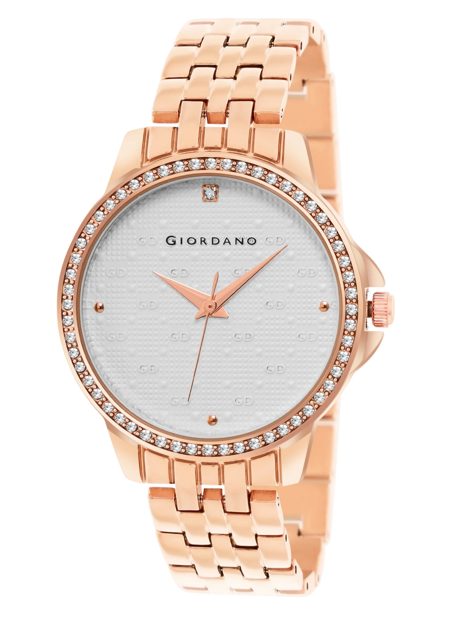 Giordano Analog Wrist Watch for Women Stylish Metal Strap with Water Resistant 3 Hand Mechanism for Girls & Ladies to Compliment Your Look/Ideal Gift for Female - GD-4209-55 - Image 2