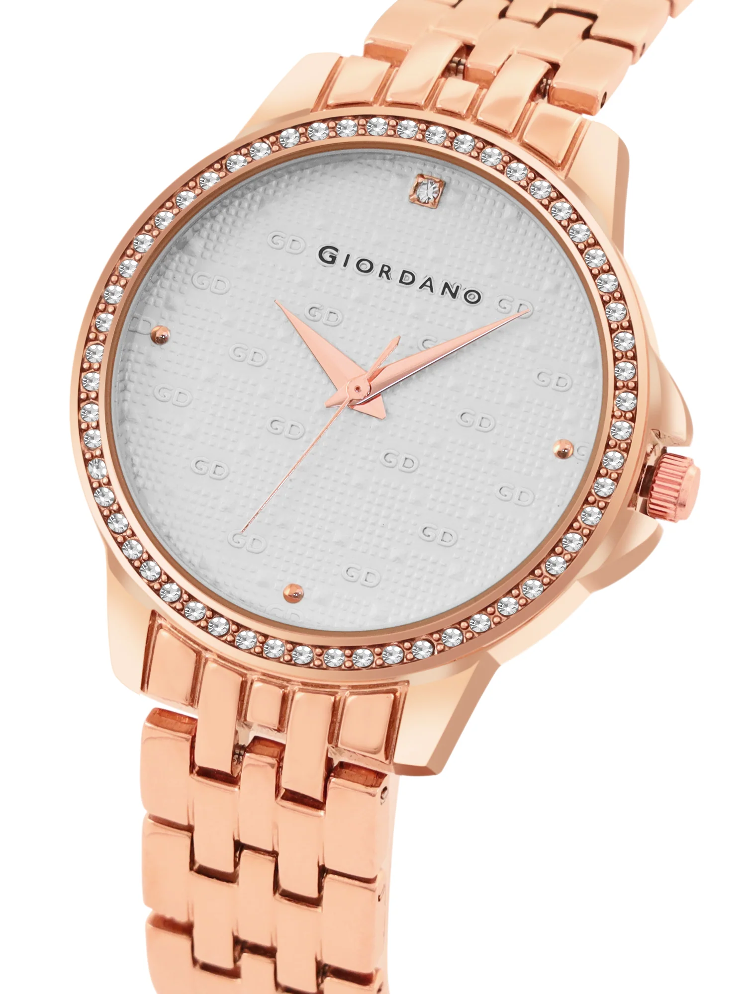 Giordano Analog Wrist Watch for Women Stylish Metal Strap with Water Resistant 3 Hand Mechanism for Girls & Ladies to Compliment Your Look/Ideal Gift for Female - GD-4209-55 - Image 3