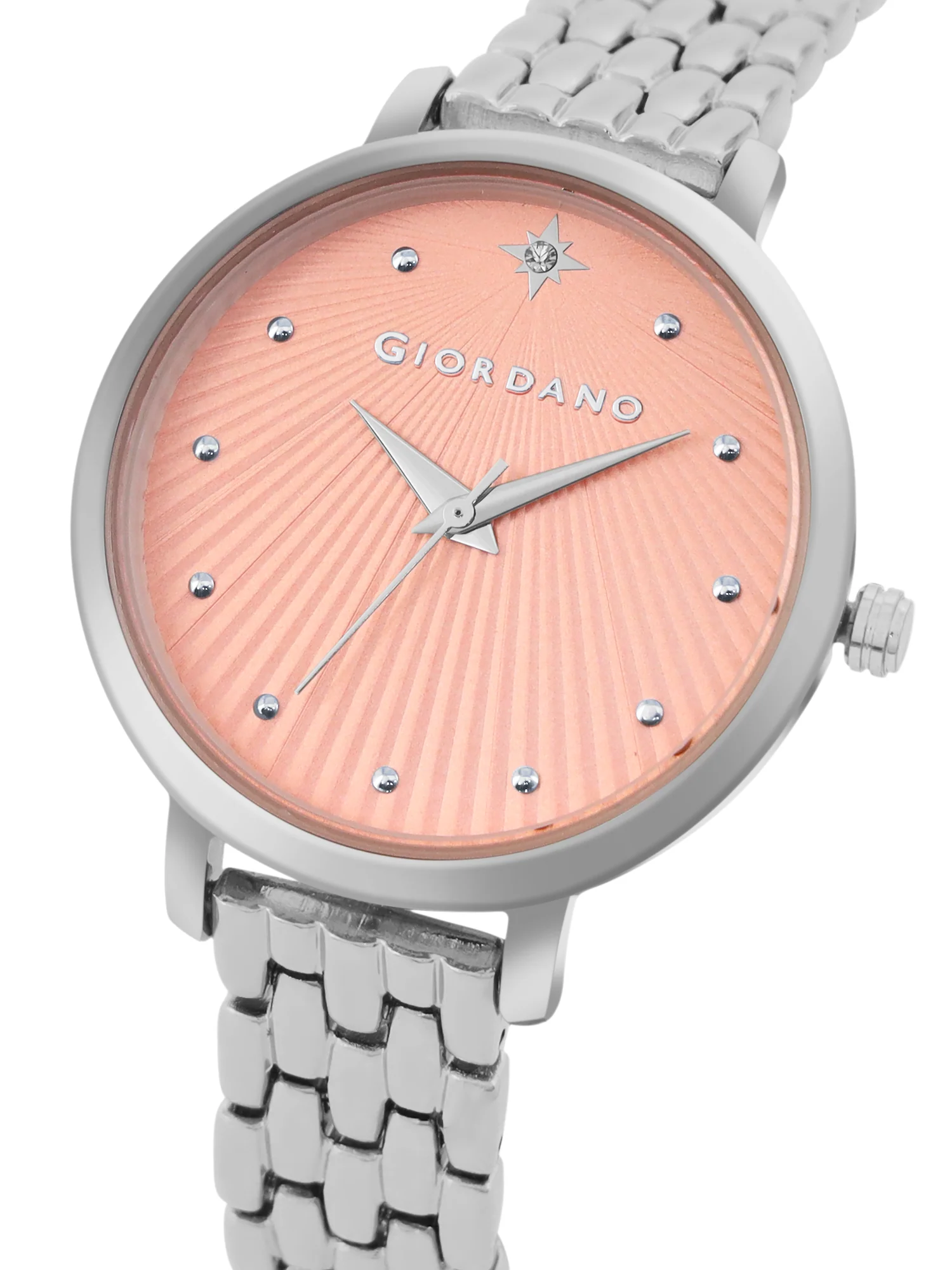 Giordano Analog Wrist Watch for Women Stylish Metal Strap with Water Resistant 3 Hand Mechanism for Girls & Ladies to Compliment Your Look/Ideal Gift for Female - GD-4210-11 - Image 3