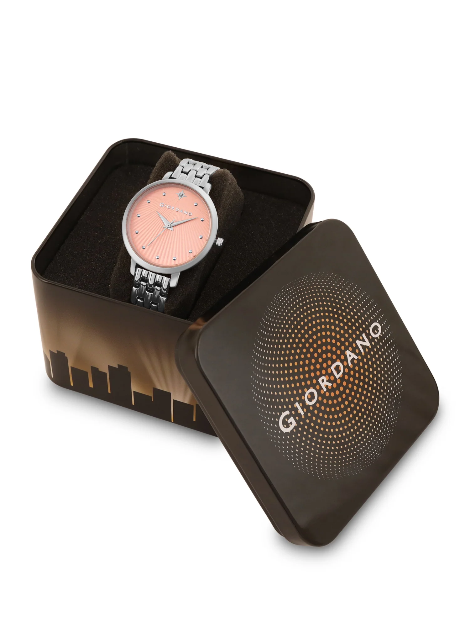 Giordano Analog Wrist Watch for Women Stylish Metal Strap with Water Resistant 3 Hand Mechanism for Girls & Ladies to Compliment Your Look/Ideal Gift for Female - GD-4210-11 - Image 6