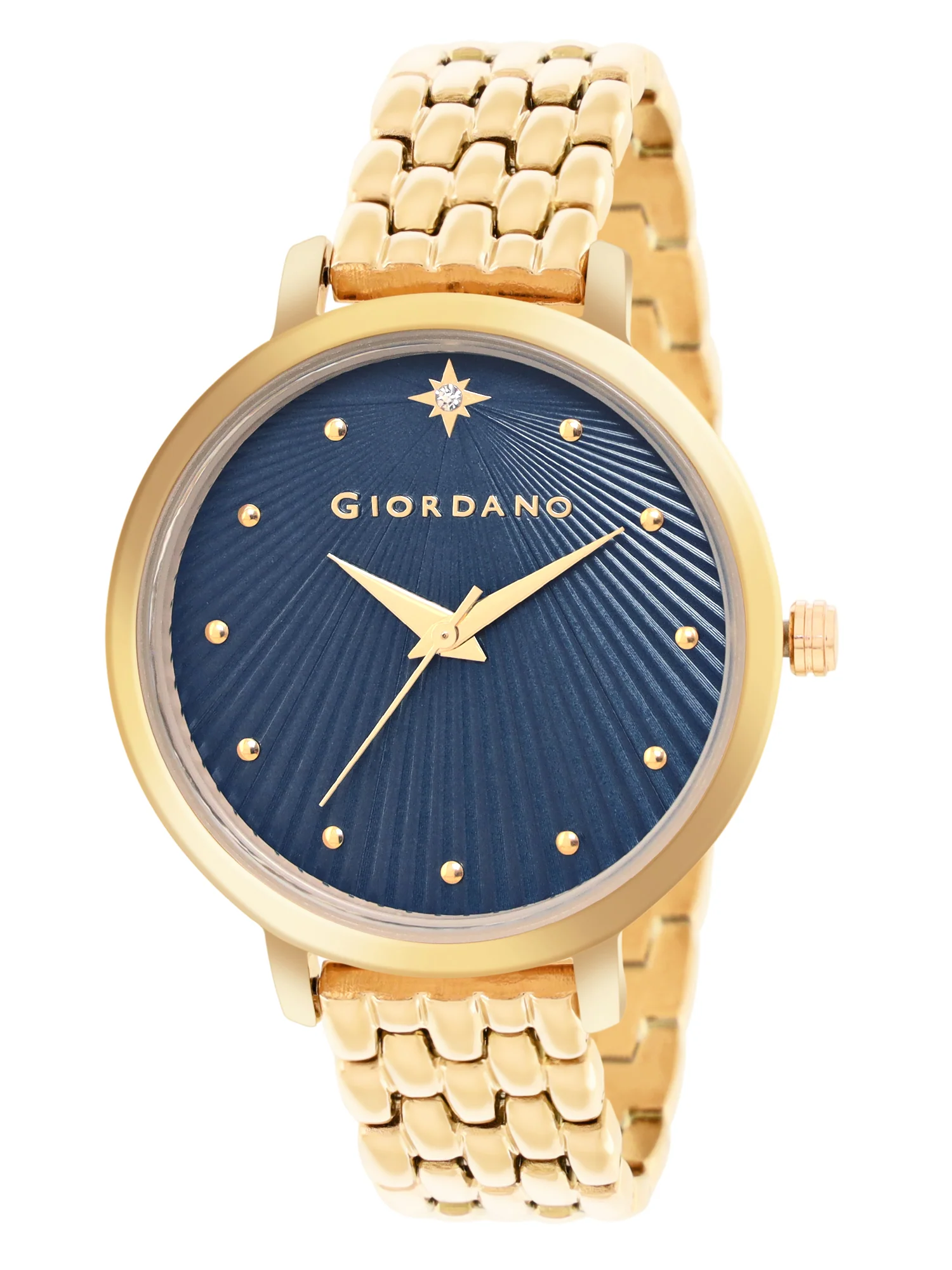 Giordano Analog Wrist Watch for Women Stylish Metal Strap with Water Resistant 3 Hand Mechanism for Girls & Ladies to Compliment Your Look/Ideal Gift for Female - GD-4210-22 - Image 2