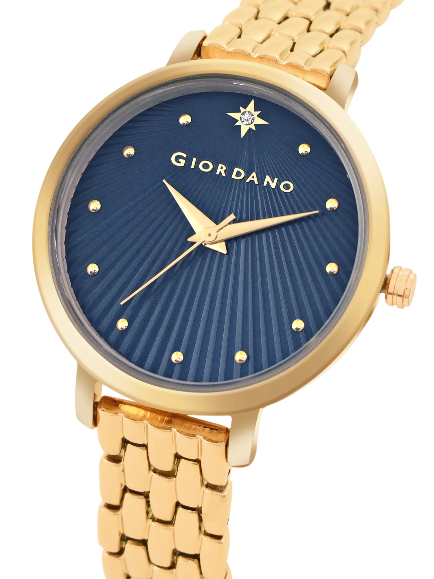 Giordano Analog Wrist Watch for Women Stylish Metal Strap with Water Resistant 3 Hand Mechanism for Girls & Ladies to Compliment Your Look/Ideal Gift for Female - GD-4210-22 - Image 3