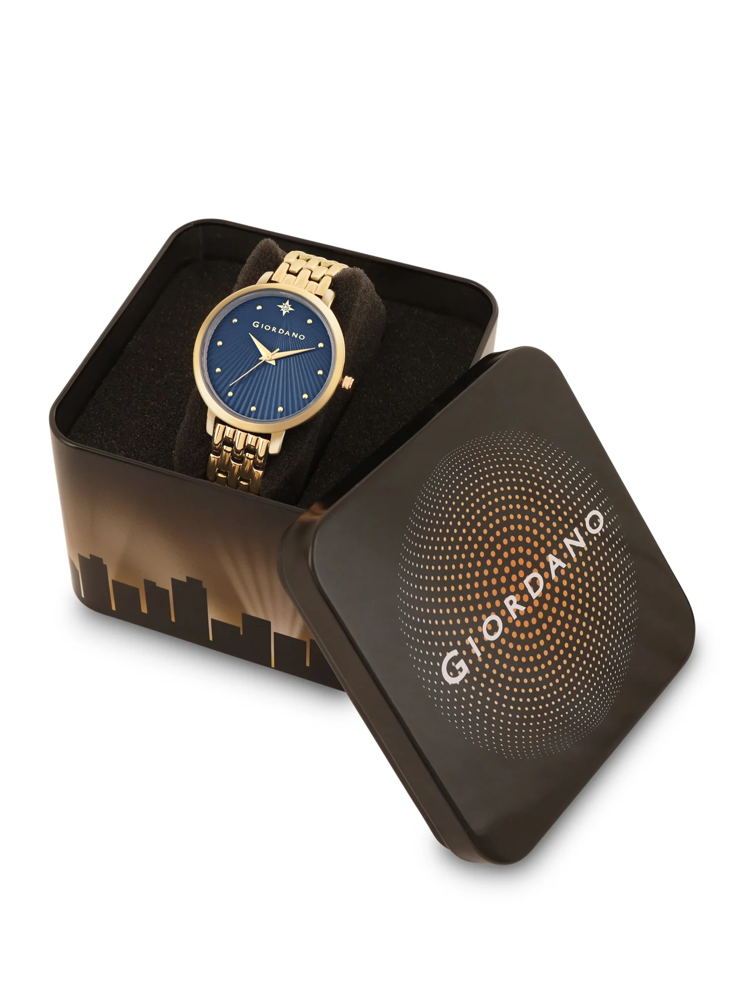 Giordano Analog Wrist Watch for Women Stylish Metal Strap with Water Resistant 3 Hand Mechanism for Girls & Ladies to Compliment Your Look/Ideal Gift for Female - GD-4210-22 - Image 6
