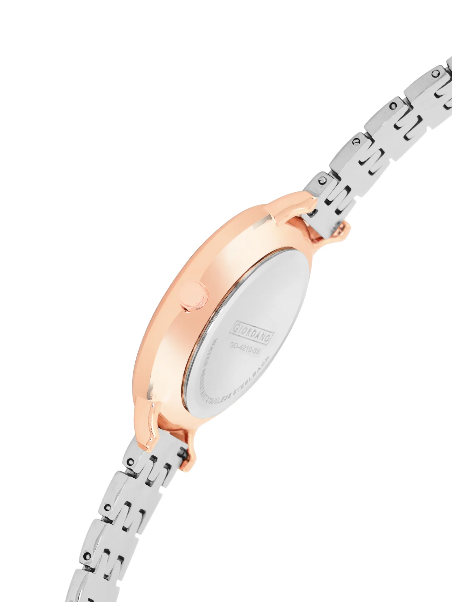 Giordano Analog Wrist Watch for Women Stylish Metal Strap with Water Resistant 3 Hand Mechanism for Girls & Ladies to Compliment Your Look/Ideal Gift for Female - GD-4210-33 - Image 4