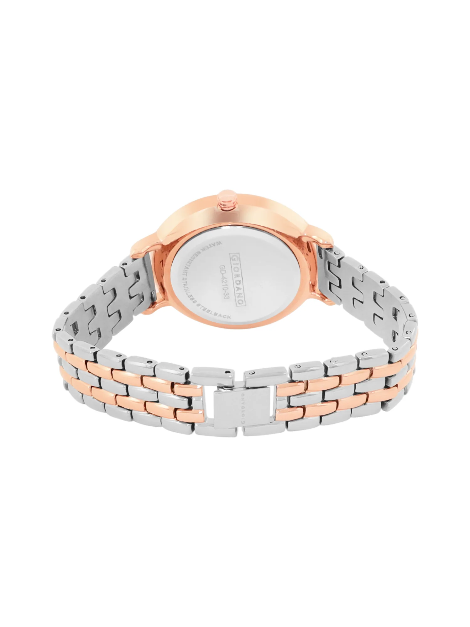 Giordano Analog Wrist Watch for Women Stylish Metal Strap with Water Resistant 3 Hand Mechanism for Girls & Ladies to Compliment Your Look/Ideal Gift for Female - GD-4210-33 - Image 5