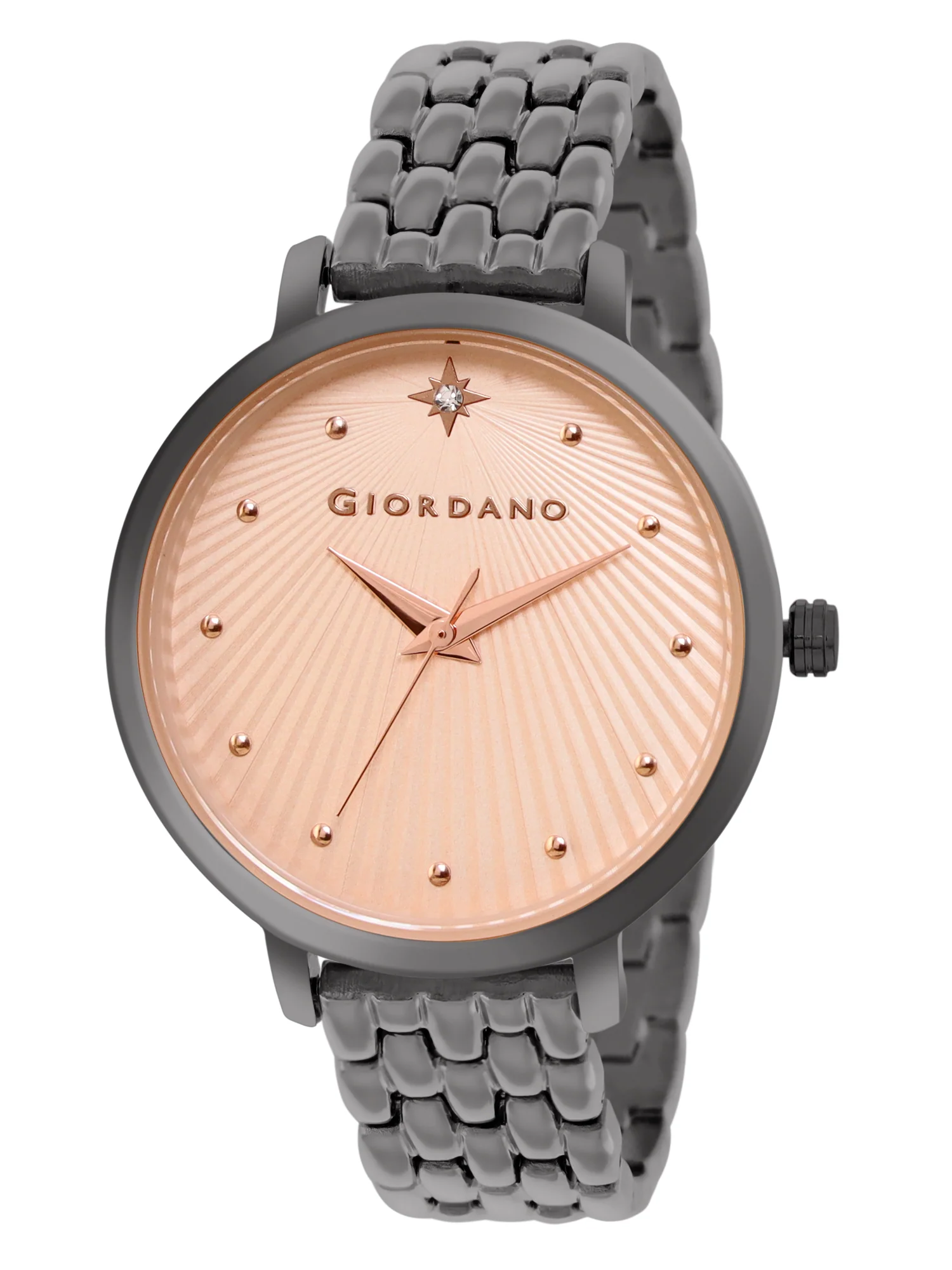 Giordano Analog Wrist Watch for Women Stylish Metal Strap with Water Resistant 3 Hand Mechanism for Girls & Ladies to Compliment Your Look/Ideal Gift for Female - GD-4210-44 - Image 2