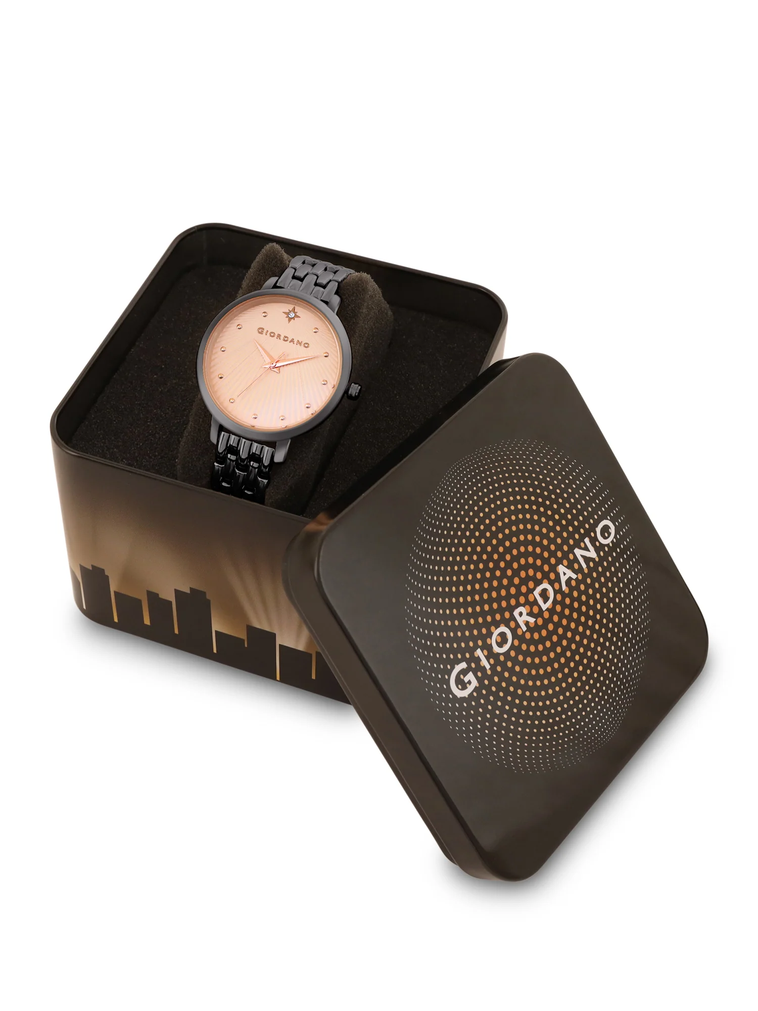 Giordano Analog Wrist Watch for Women Stylish Metal Strap with Water Resistant 3 Hand Mechanism for Girls & Ladies to Compliment Your Look/Ideal Gift for Female - GD-4210-44 - Image 6