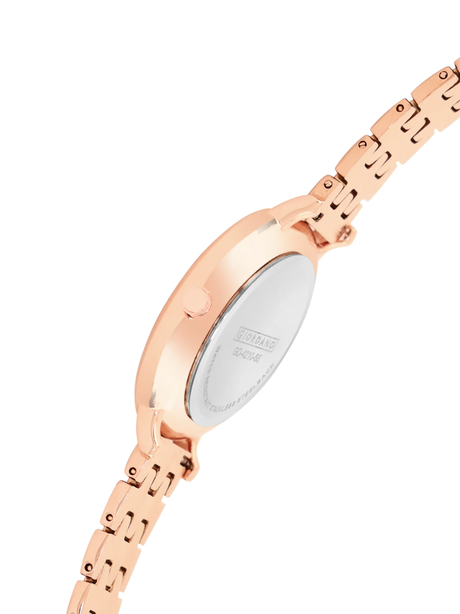Giordano Analog Wrist Watch for Women Stylish Metal Strap with Water Resistant 3 Hand Mechanism for Girls & Ladies to Compliment Your Look/Ideal Gift for Female - GD-4210-55 - Image 4