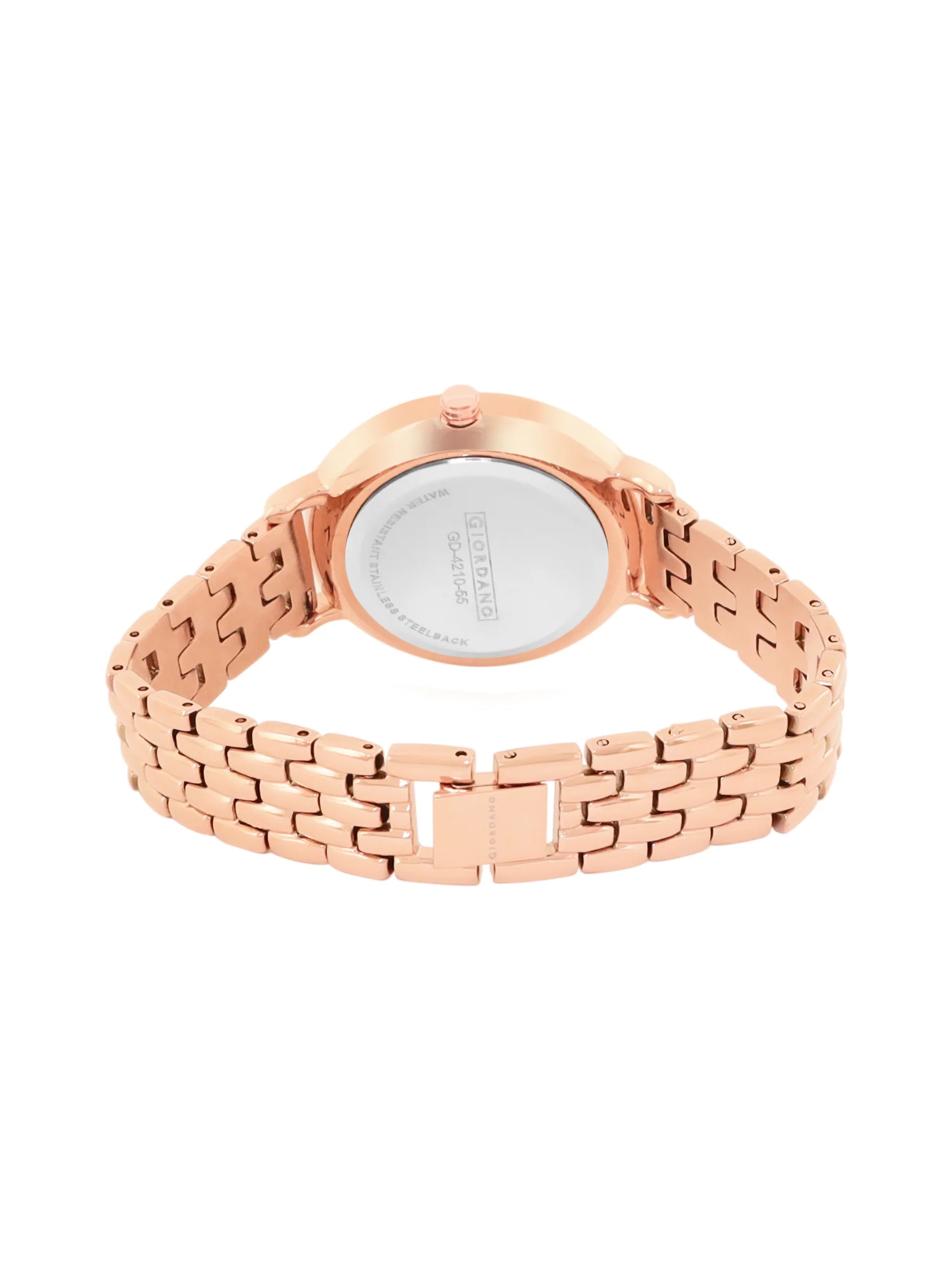 Giordano Analog Wrist Watch for Women Stylish Metal Strap with Water Resistant 3 Hand Mechanism for Girls & Ladies to Compliment Your Look/Ideal Gift for Female - GD-4210-55 - Image 5