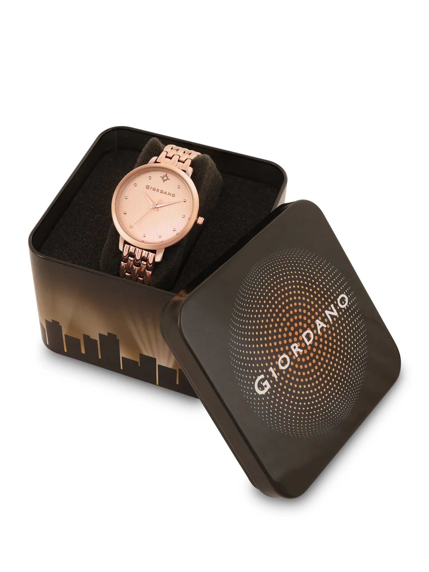 Giordano Analog Wrist Watch for Women Stylish Metal Strap with Water Resistant 3 Hand Mechanism for Girls & Ladies to Compliment Your Look/Ideal Gift for Female - GD-4210-55 - Image 6