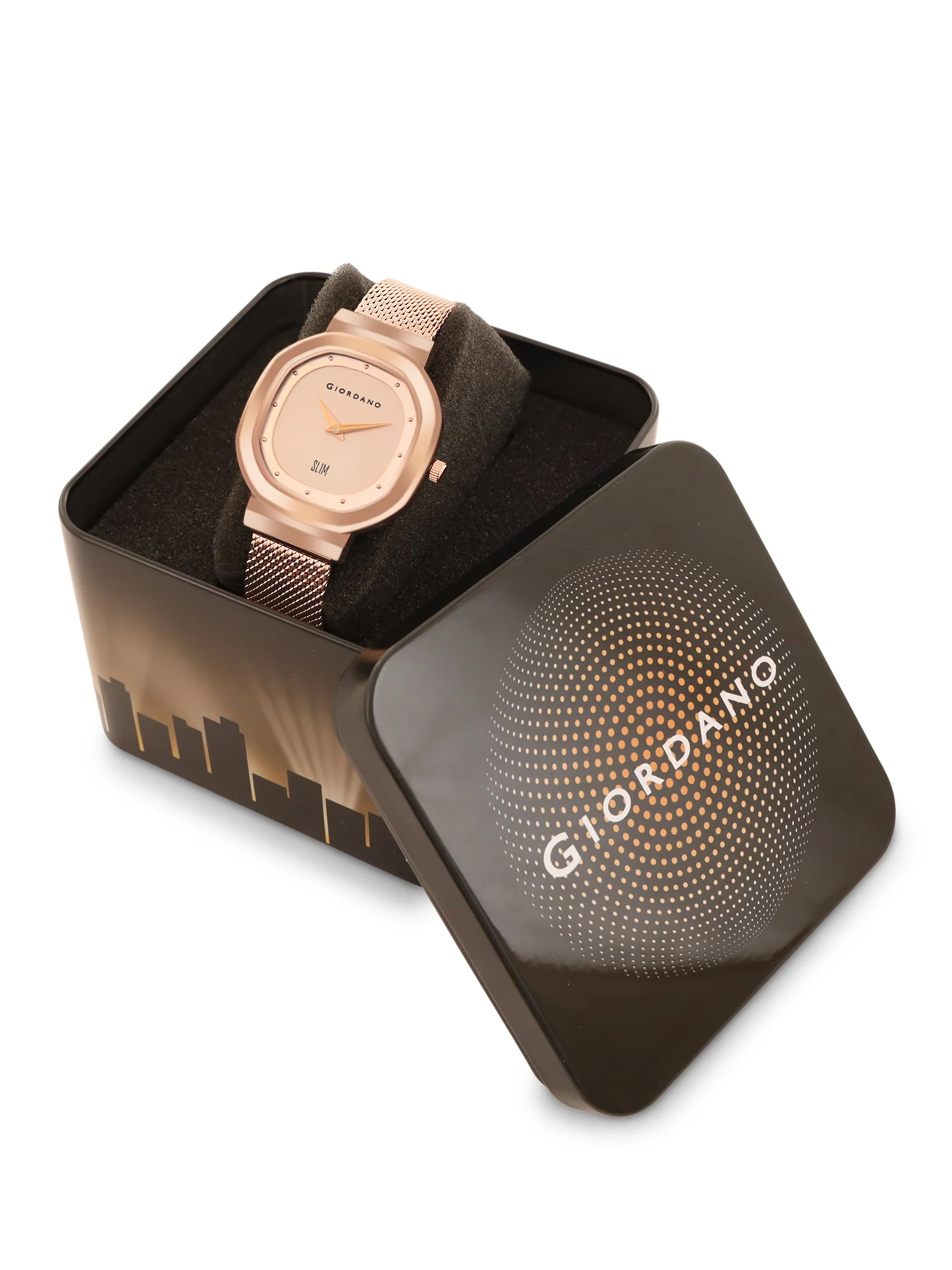 Giordano Analog Wrist Watch for Women Stylish Metal Strap with Water Resistant 3 Hand Mechanism for Girls & Ladies to Compliment Your Look/Ideal Gift for Female-GD-60014-11 - Image 10