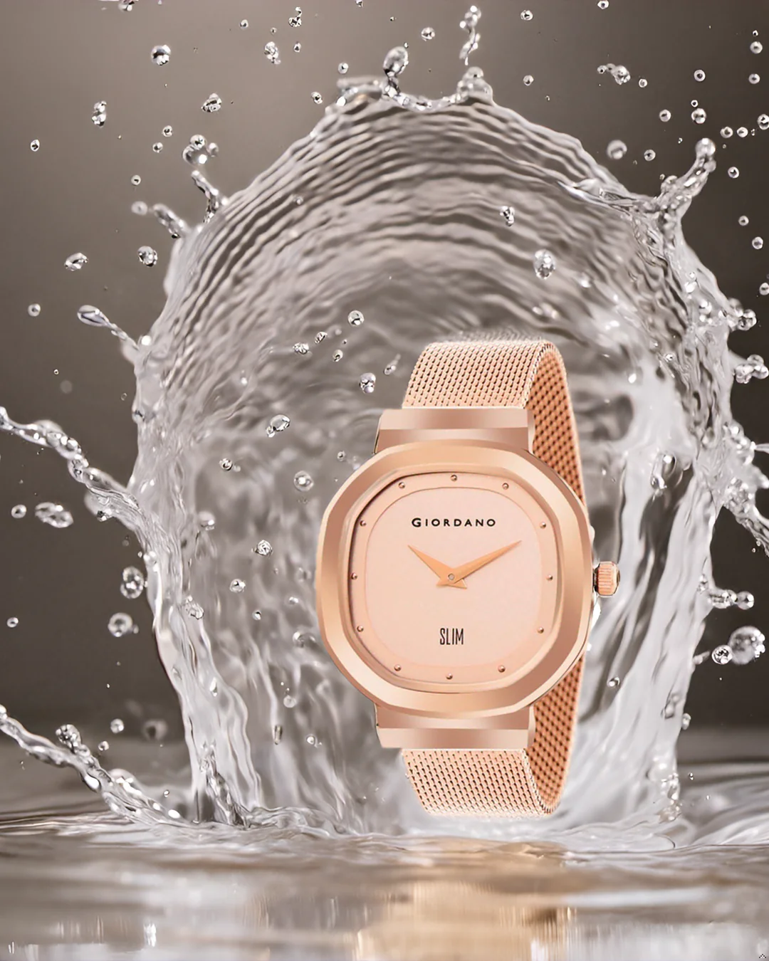 Giordano Analog Wrist Watch for Women Stylish Metal Strap with Water Resistant 3 Hand Mechanism for Girls & Ladies to Compliment Your Look/Ideal Gift for Female-GD-60014-11 - Image 4