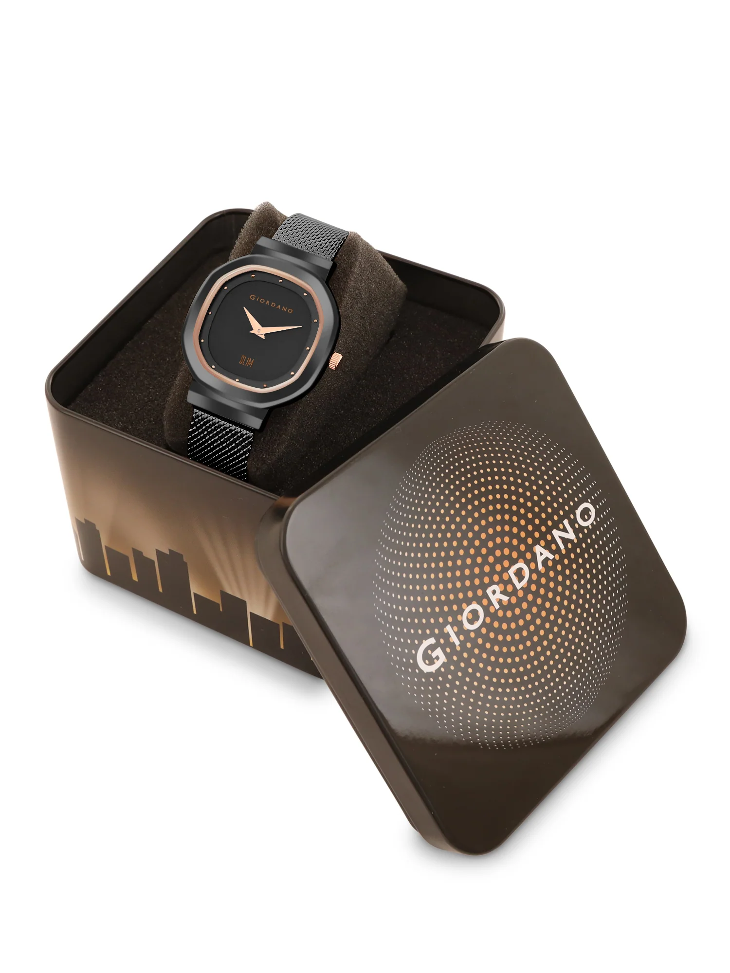 Giordano Analog Wrist Watch for Women Stylish Metal Strap with Water Resistant 3 Hand Mechanism for Girls & Ladies to Compliment Your Look/Ideal Gift for Female-GD-60014-22 - Image 9