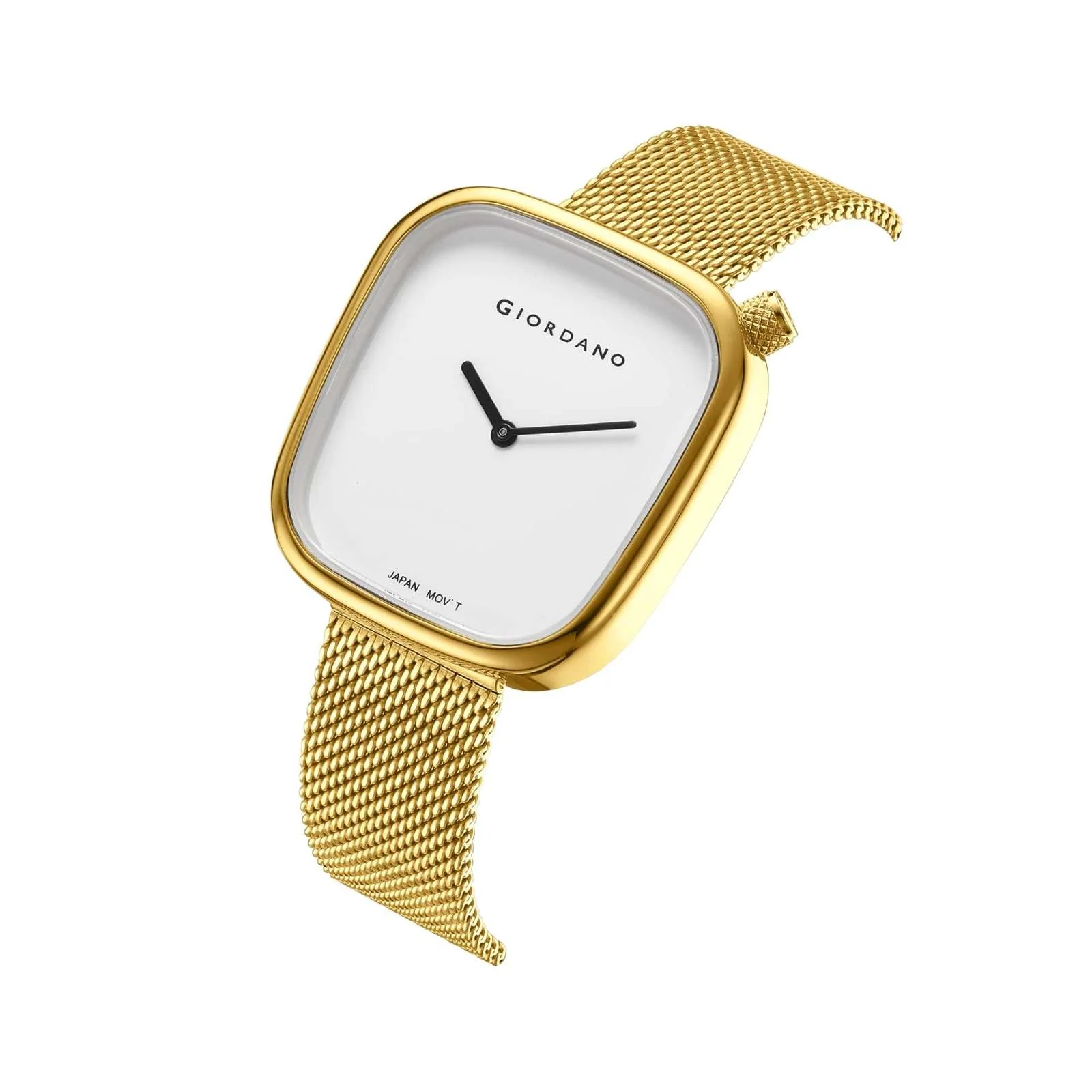 Giordano Analog Wrist Watch for Women with Stylish Metal Strap, Square dial and 3 Hand Mechanism GD-60006-66 - Image 6