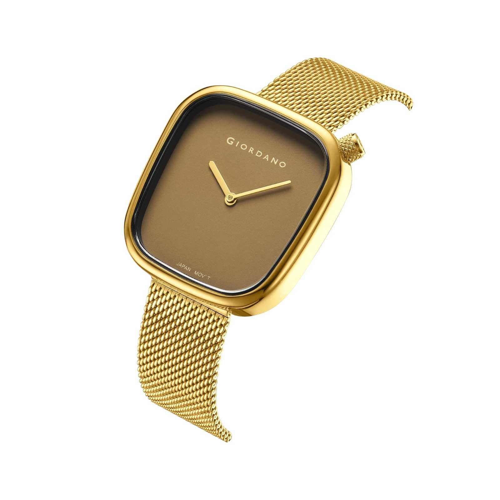 Giordano Analog Wrist Watch for Women with Stylish Metal Strap, Square dial and 3 Hand Mechanism GD-60006-77 - Image 5