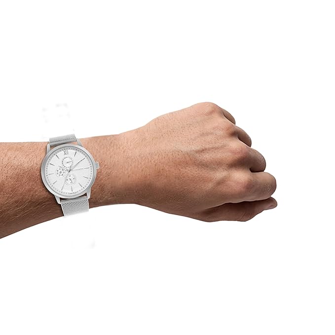 Giordano Analogue Watch for Men with Stylish Mesh Band with Water Resistant Casual Wrist Watch to Complement Your Party Look | GD-50008-11 - Image 2