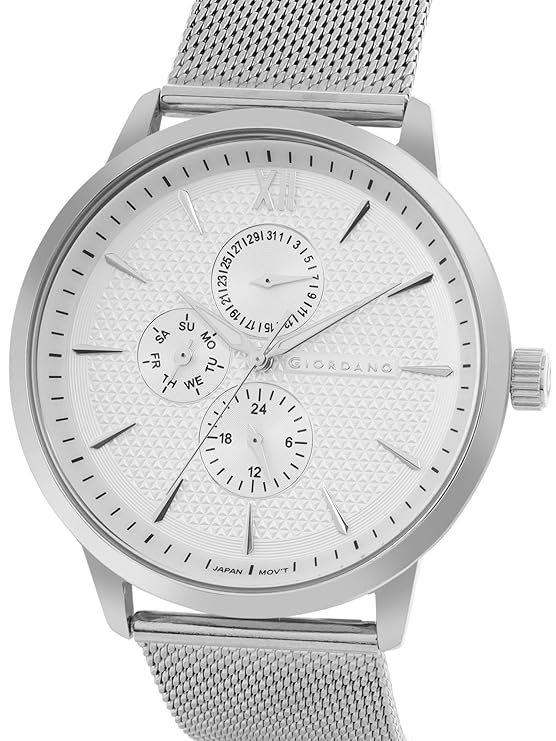 Giordano Analogue Watch for Men with Stylish Mesh Band with Water Resistant Casual Wrist Watch to Complement Your Party Look | GD-50008-11 - Image 4