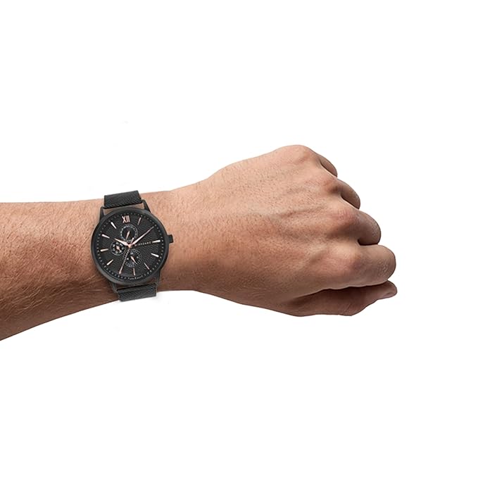 Giordano Analogue Watch for Men with Stylish Mesh Band with Water Resistant Casual Wrist Watch to Complement Your Party Look | GD-50008-22 - Image 2