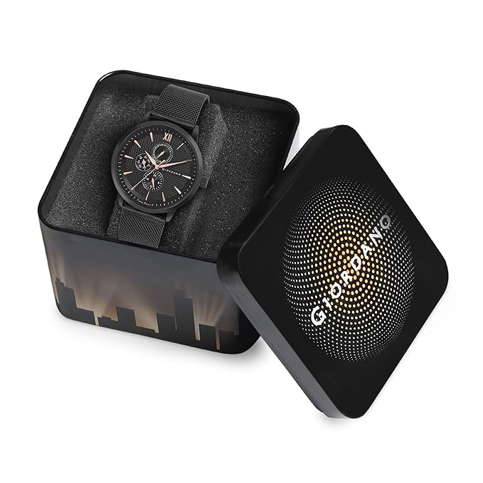 Giordano Analogue Watch for Men with Stylish Mesh Band with Water Resistant Casual Wrist Watch to Complement Your Party Look | GD-50008-22 - Image 7