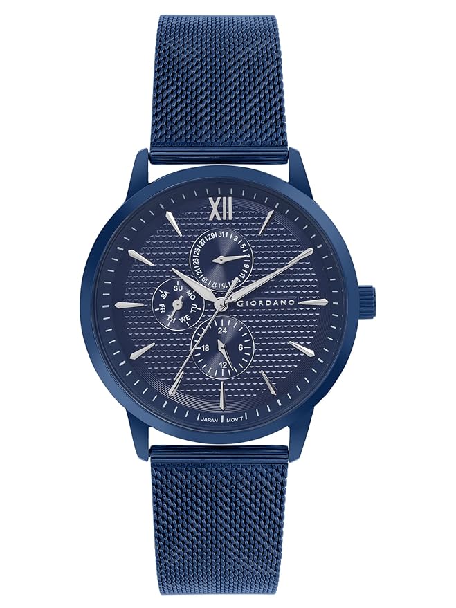 Giordano Analogue Watch for Men with Stylish Mesh Band with Water Resistant Casual Wrist Watch to Complement Your Party Look | GD-50008-33 - Image 3