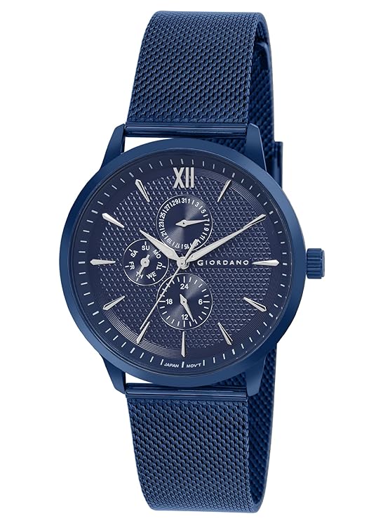Giordano Analogue Watch for Men with Stylish Mesh Band with Water Resistant Casual Wrist Watch to Complement Your Party Look | GD-50008-33 - Image 4