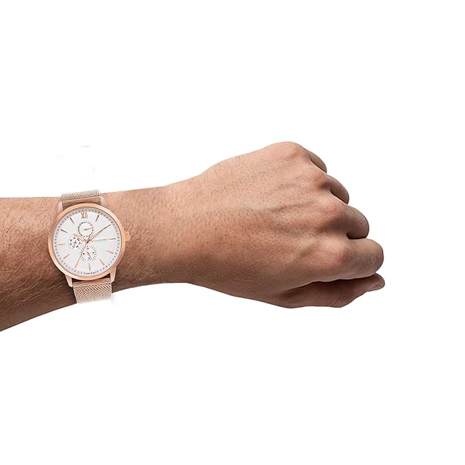 Giordano Analogue Watch for Men with Stylish Mesh Band with Water Resistant Casual Wrist Watch to Complement Your Party Look | GD-50008-44 - Image 2
