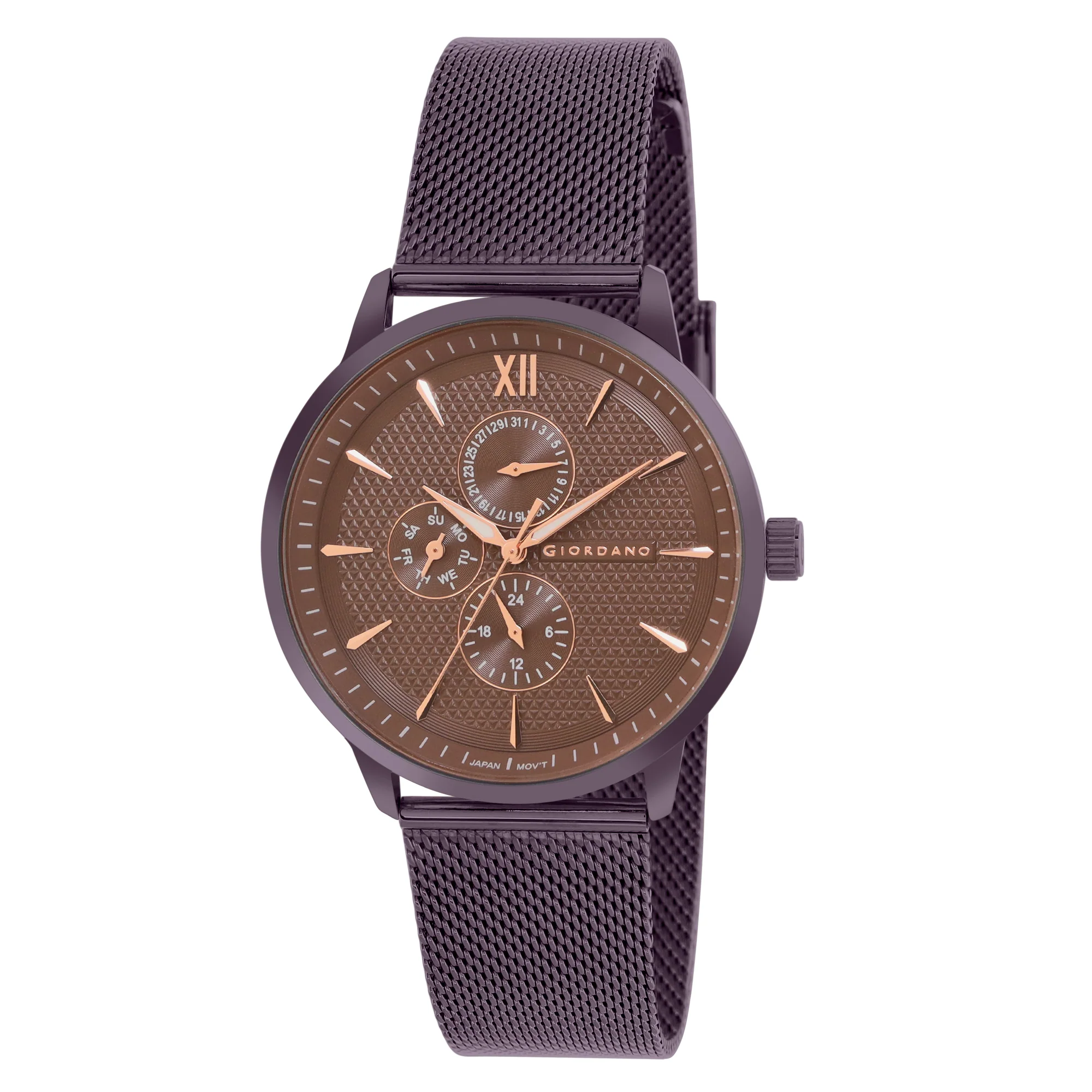 Giordano Analogue Watch for Men with Stylish Mesh Band with Water Resistant Casual Wrist Watch to Complement Your Party Look | GD-50008-55 - Image 3
