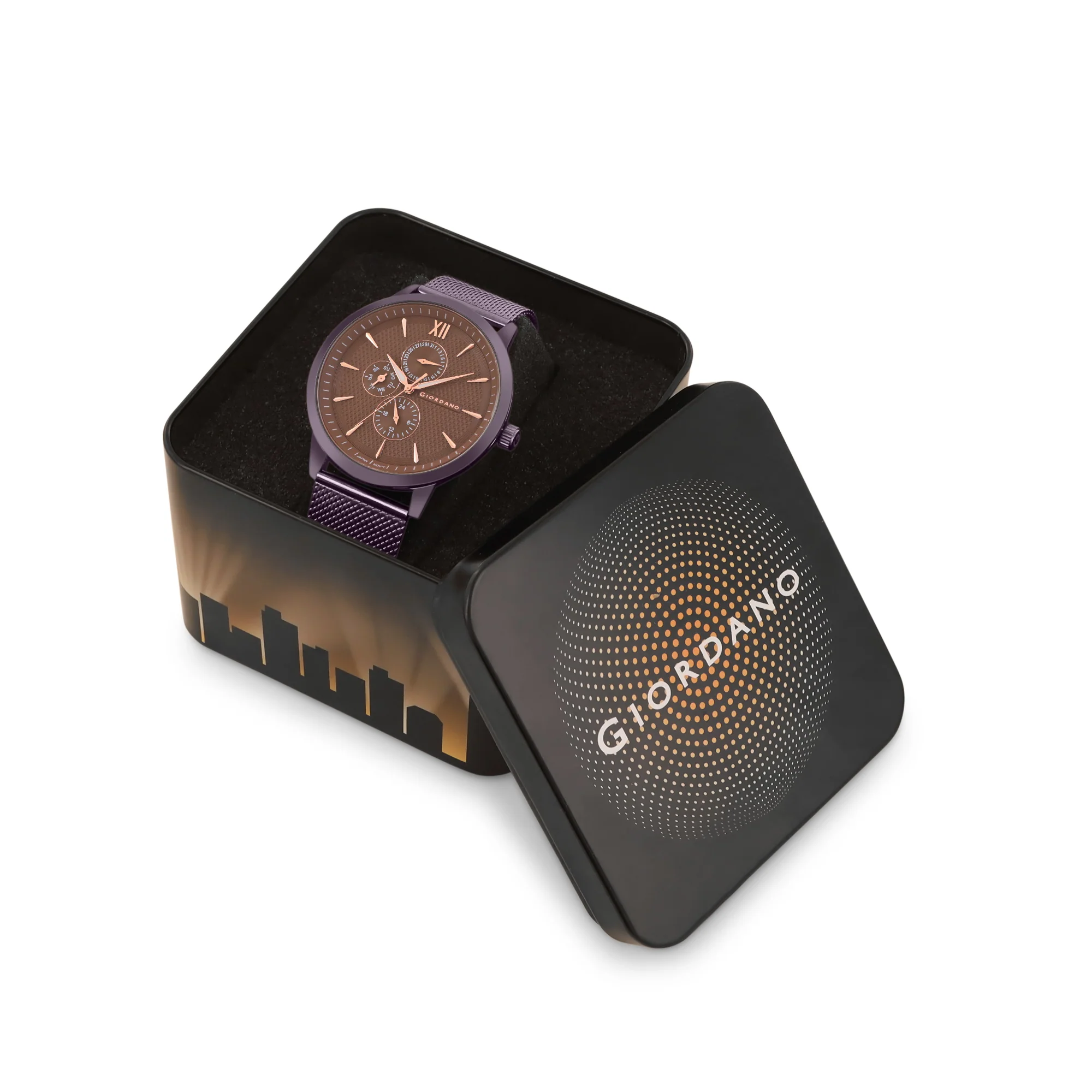 Giordano Analogue Watch for Men with Stylish Mesh Band with Water Resistant Casual Wrist Watch to Complement Your Party Look | GD-50008-55 - Image 7