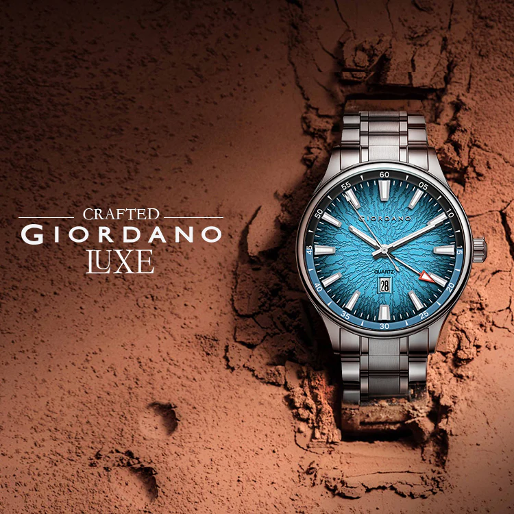 Giordano Automatic Watch for Men with Skeleton Black Dial, Luminous Hands & Hour Markers, Mechanical Automatic Movement, Stainless Steel Strap - GZ-50196-22 - Image 5