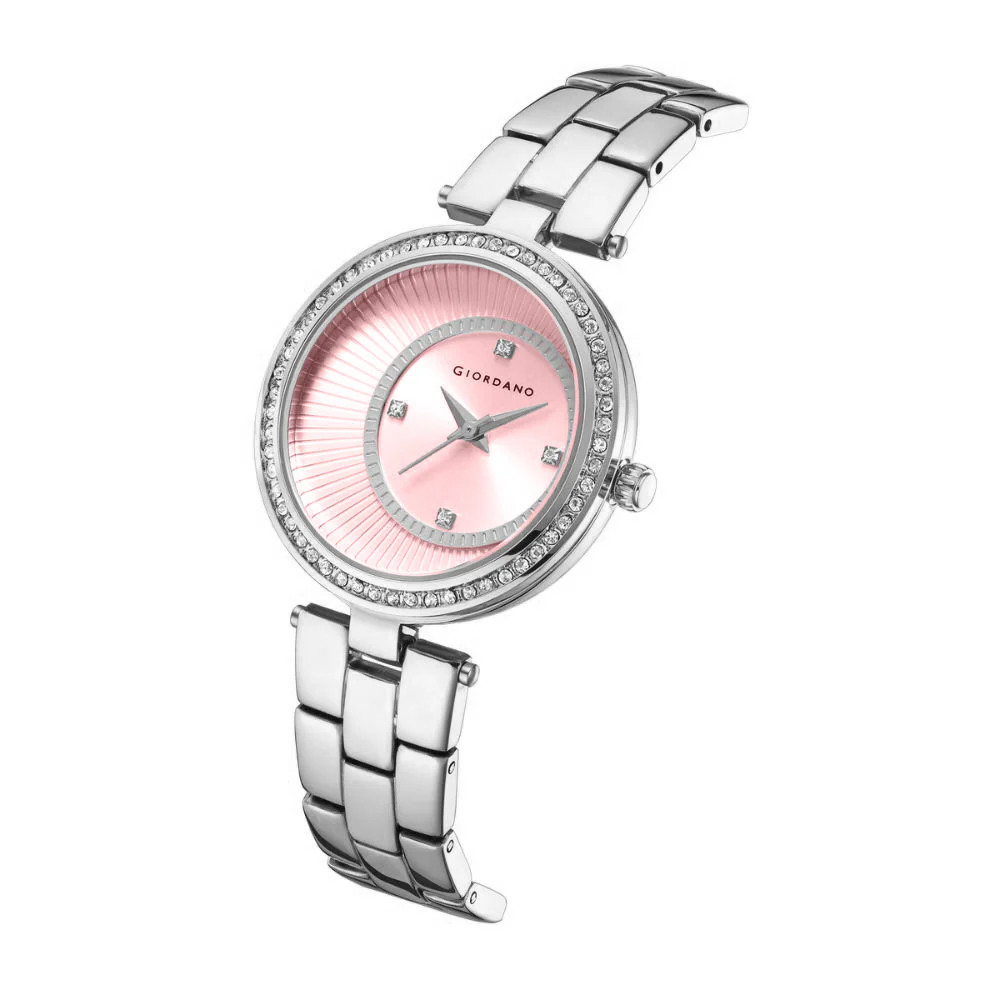 Giordano AW23 Collection Analog Stylish Wrist Watch for Women Water Resistant Classy Dial with Stainless Steel Case to Compliment Your Look | Ideal Gift for|Ladies|Girls - A2056-22 - Image 5