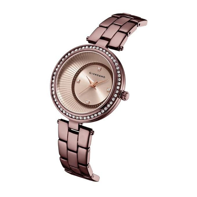 Giordano AW23 Collection Analog Stylish Wrist Watch for Women Water Resistant Classy Dial with Stainless Steel Case to Compliment Your Look | Ideal Gift for|Ladies|Girls - A2056 - Image 3