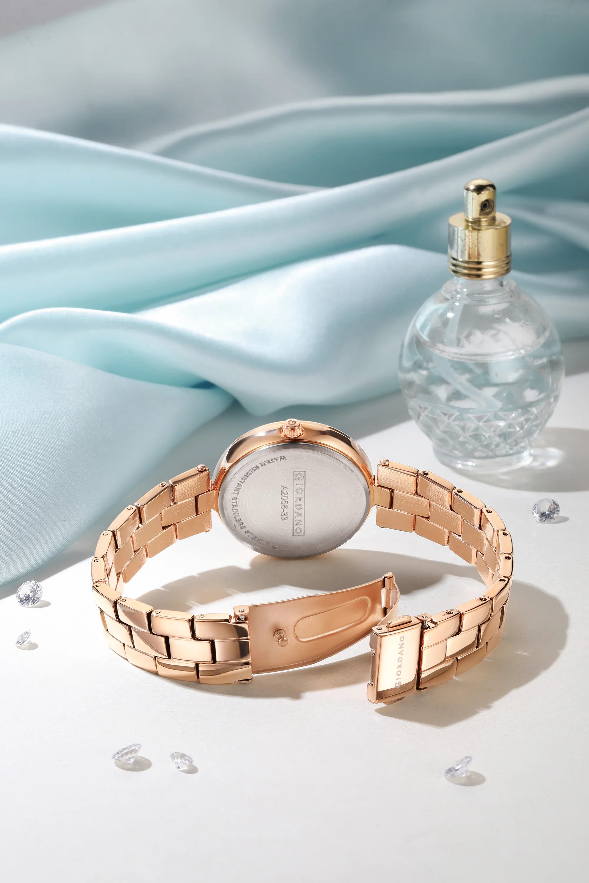 Giordano AW23 Collection Analog Stylish Wrist Watch for Women Water Resistant Classy Dial with Stainless Steel Case to Compliment Your Look | Ideal Gift for|Ladies|Girls - A2056-33 - Image 3