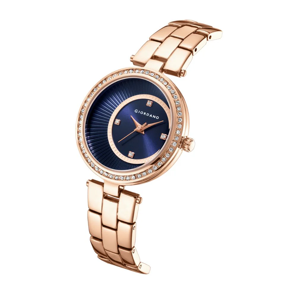 Giordano AW23 Collection Analog Stylish Wrist Watch for Women Water Resistant Classy Dial with Stainless Steel Case to Compliment Your Look | Ideal Gift for|Ladies|Girls - A2056-55 - Image 5