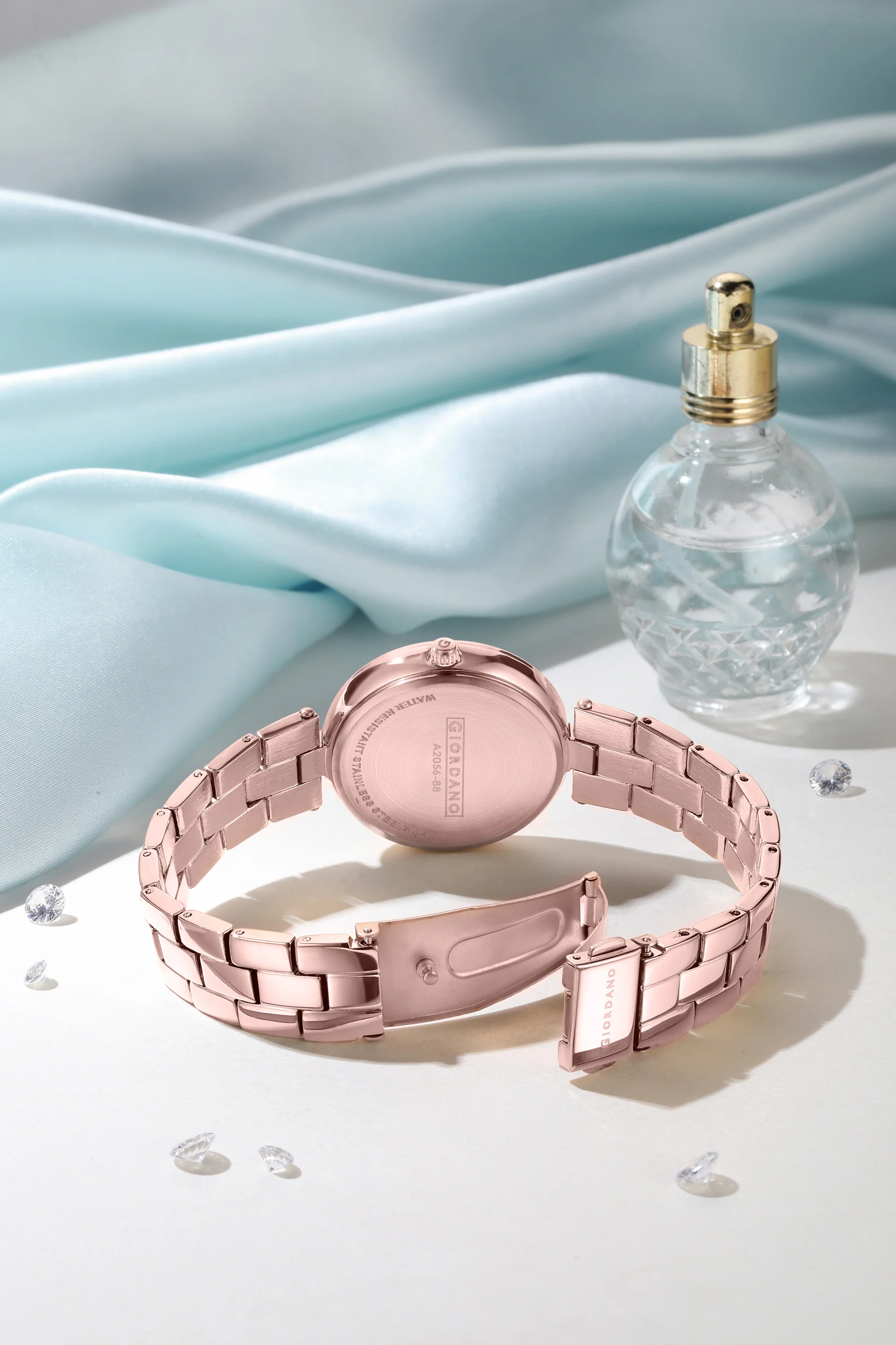 Giordano AW23 Collection Analog Stylish Wrist Watch for Women Water Resistant Classy Dial with Stainless Steel Case to Compliment Your Look | Ideal Gift for|Ladies|Girls - A2056-88 - Image 3