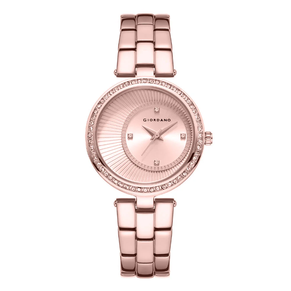 Giordano AW23 Collection Analog Stylish Wrist Watch for Women Water Resistant Classy Dial with Stainless Steel Case to Compliment Your Look | Ideal Gift for|Ladies|Girls - A2056-88 - Image 4