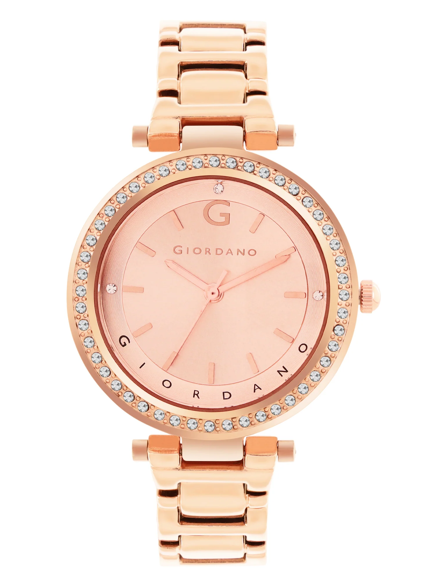 Giordano Beige Analog Wrist Watch for Women Stylish Metal Strap with Water Resistant,Deal Gift for Female - GD-4212-22 - Image 3