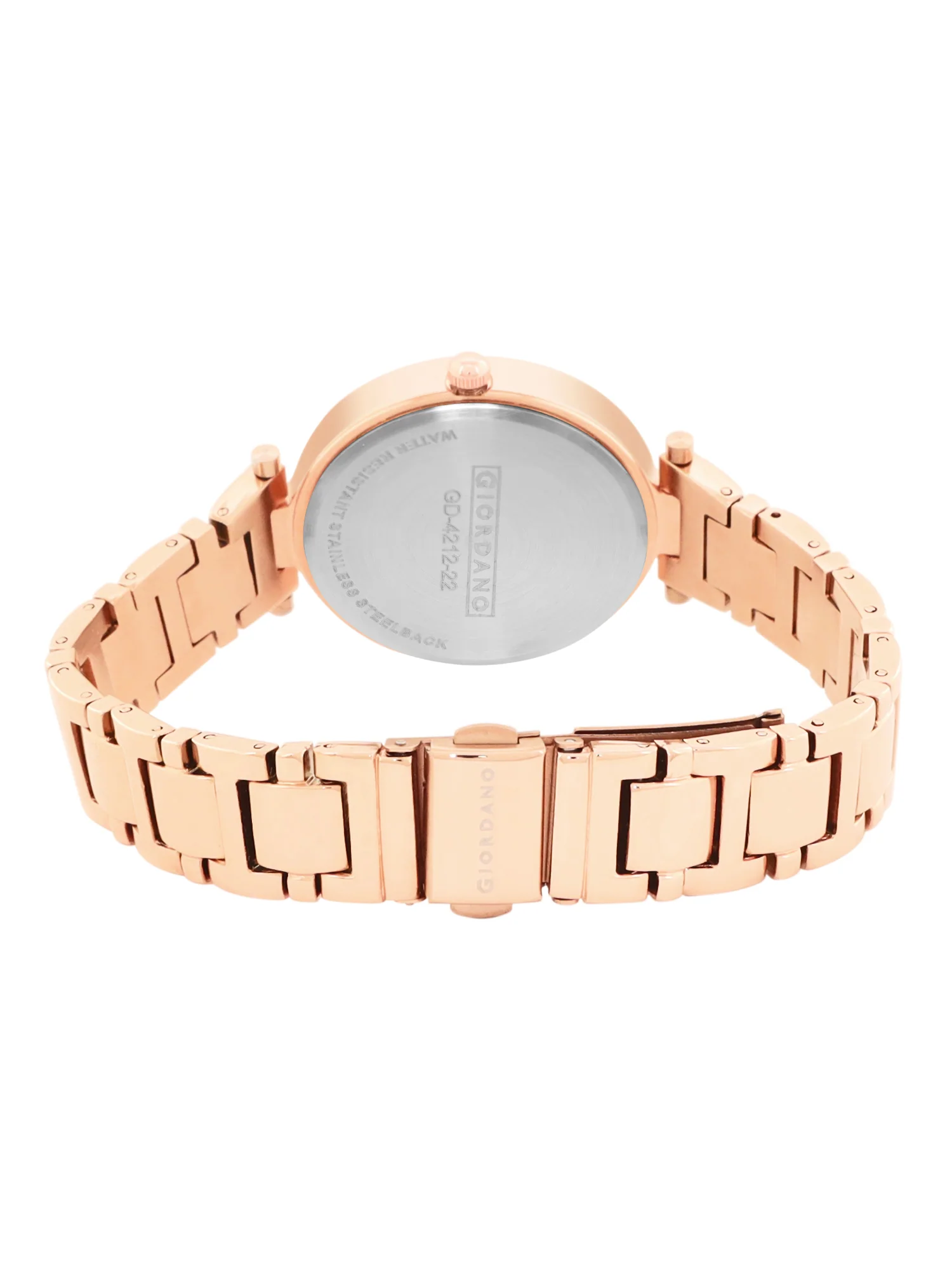 Giordano Beige Analog Wrist Watch for Women Stylish Metal Strap with Water Resistant,Deal Gift for Female - GD-4212-22 - Image 6