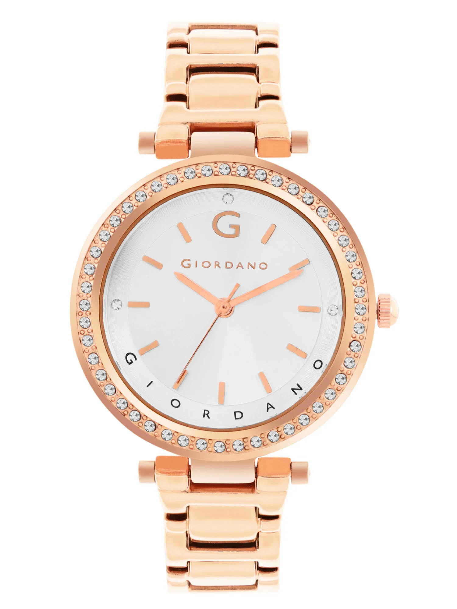 Giordano Beige Analog Wrist Watch for Women Stylish Metal Strap with Water Resistant,Deal Gift for Female - GD-4212-33 - Image 3