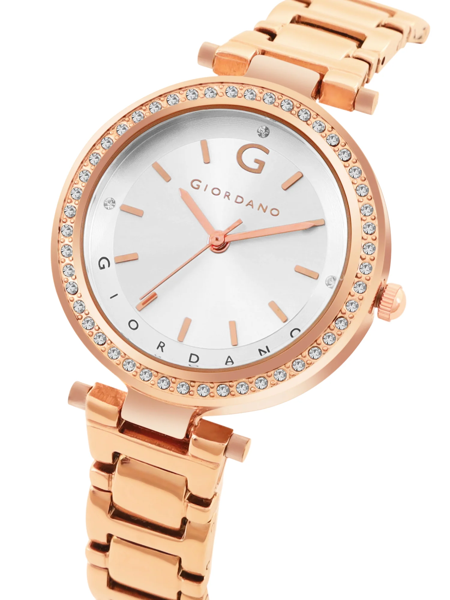 Giordano Beige Analog Wrist Watch for Women Stylish Metal Strap with Water Resistant,Deal Gift for Female - GD-4212-33 - Image 5