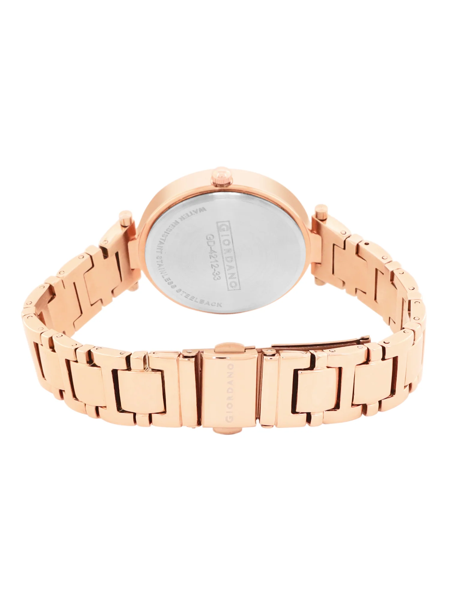 Giordano Beige Analog Wrist Watch for Women Stylish Metal Strap with Water Resistant,Deal Gift for Female - GD-4212-33 - Image 7