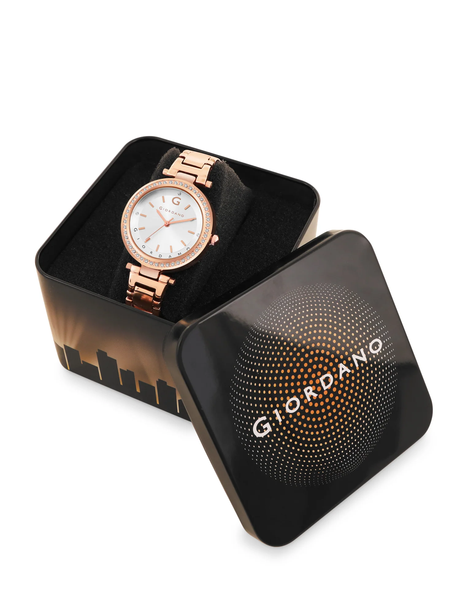 Giordano Beige Analog Wrist Watch for Women Stylish Metal Strap with Water Resistant,Deal Gift for Female - GD-4212-33 - Image 8