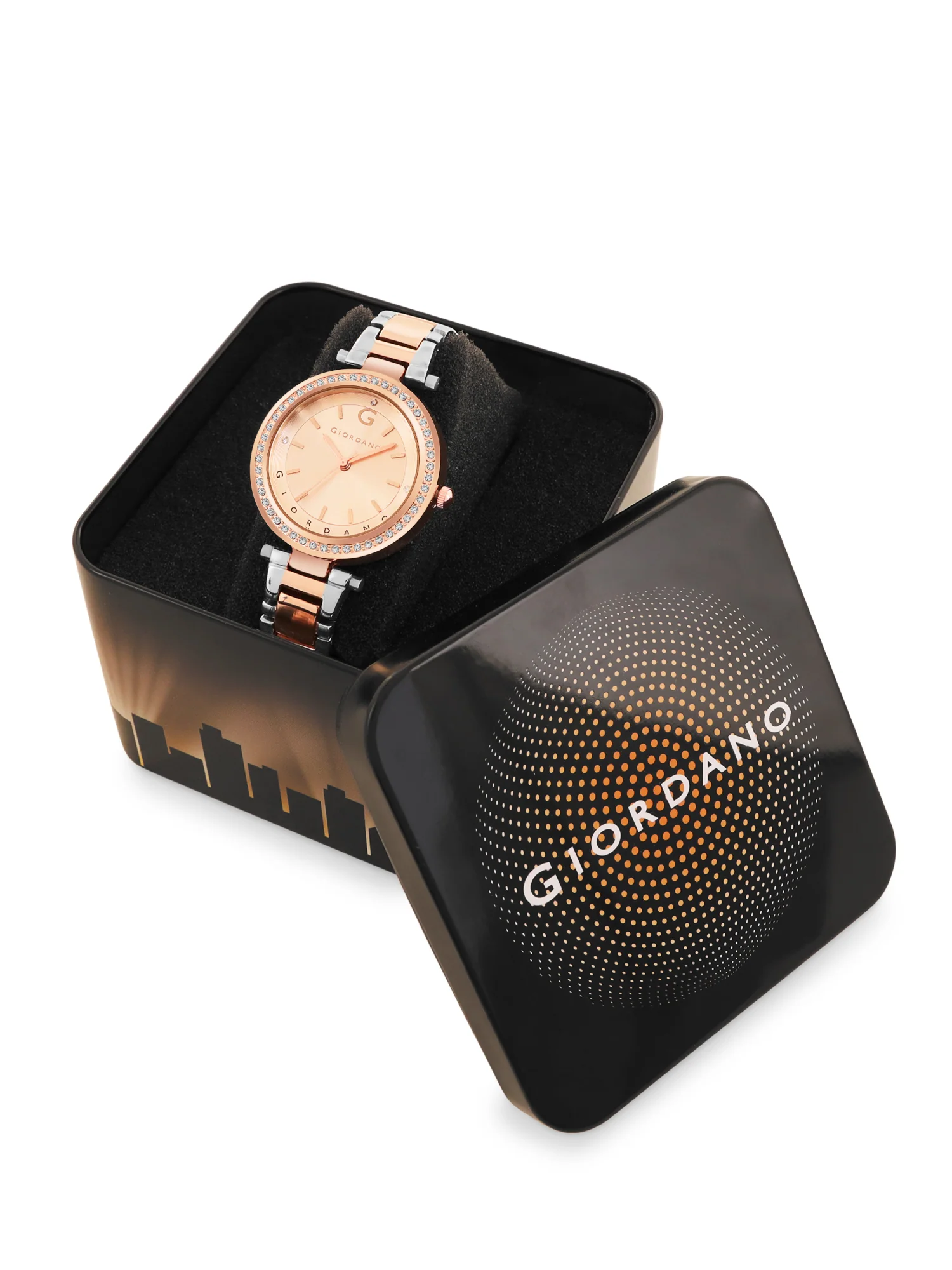 Giordano Beige Analog Wrist Watch for Women Stylish Metal Strap with Water Resistant,Deal Gift for Female - GD-4212-44 - Image 8