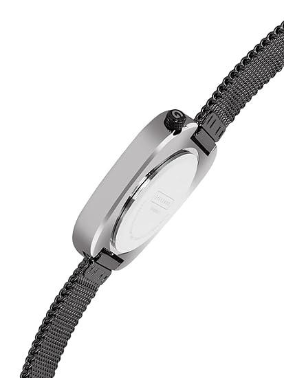 Giordano Black  Analog Wrist Watch for Women with Stylish Metal Strap, Square dial and 3 Hand Mechanism GD-60006-11 - Image 7