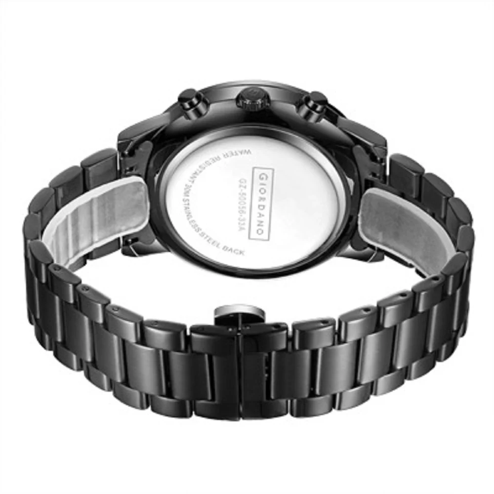 Giordano Black  Stylish Multifunctional Watch for Men with Roman Indices and Stainless Steel Strap  GZ-50056-33A - Image 7