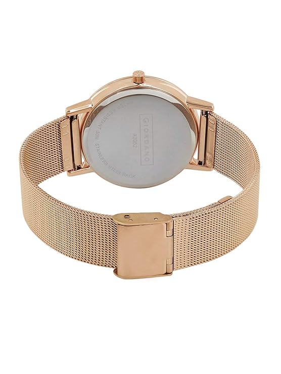 Giordano Brown Dial Analog Wrist Watch for Women with Stylish Mesh Band Ladies Wrist Watch|3 Hands Mechanism - A2052-44 - Image 5