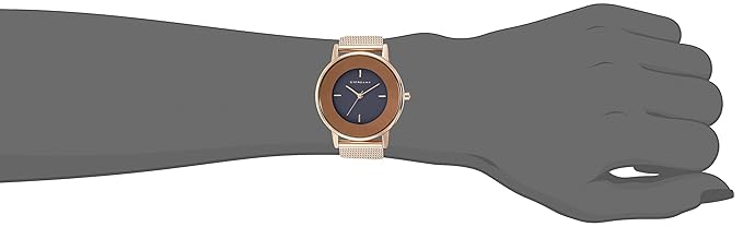 Giordano Brown Dial Analog Wrist Watch for Women with Stylish Mesh Band Ladies Wrist Watch|3 Hands Mechanism - A2052-77 - Image 3