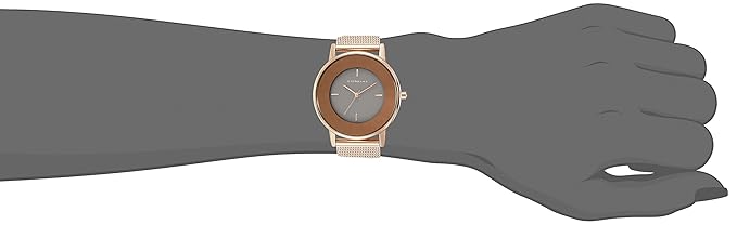 Giordano Brown Dial Analog Wrist Watch for Women with Stylish Mesh Band Ladies Wrist Watch|3 Hands Mechanism - A2052-88 - Image 2